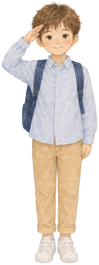 对未来充满期待的小男孩