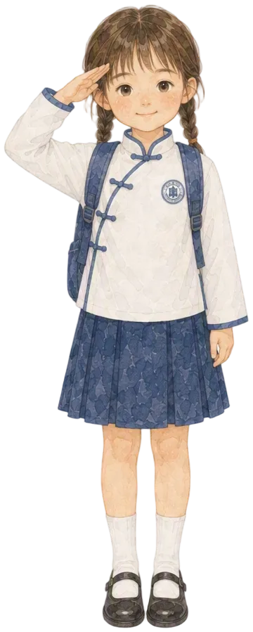 对未来充满期待的小女孩