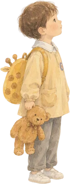 幼儿园时小小的孩子