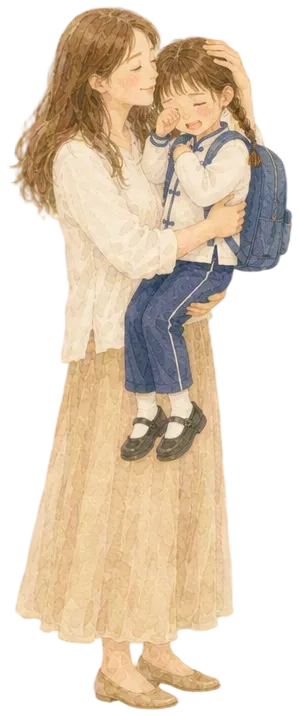 妈妈拥抱孩子